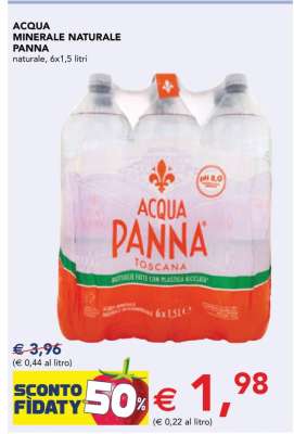 Acqua Minerale Naturale Panna
