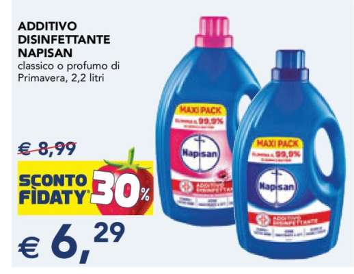Additivo Disinfettante Napisan