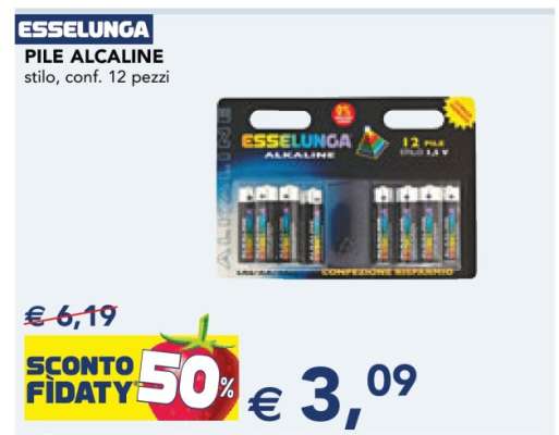 ESSELUNGA PILE ALCALINE