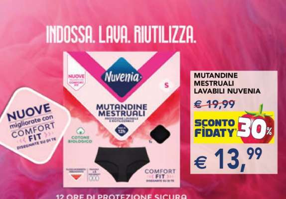 MUTANDINE MESTRUALI LAVABILI NUVENIA