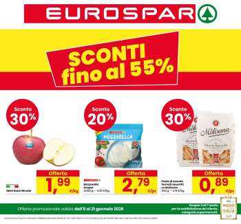 Volantino Eurospar - 8/1/2026 - 21/1/2026.