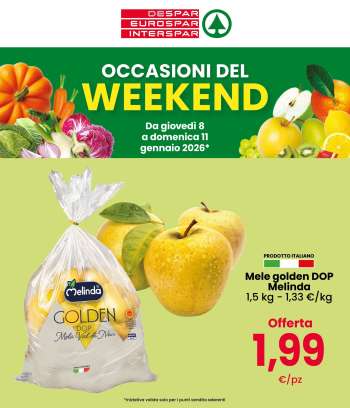 Volantino Eurospar - 8/1/2026 - 11/1/2026.