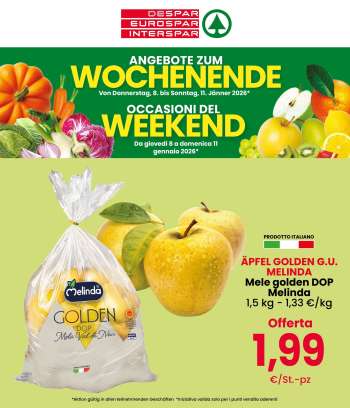 Volantino Eurospar - 8/1/2026 - 11/1/2026.