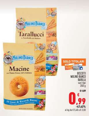 Biscotti Mulino Bianco Barilla