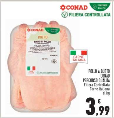 Pollo a busto Conad Percorso Qualità