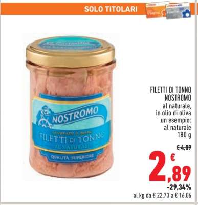 FILETTI DI TONNO NOSTROMO