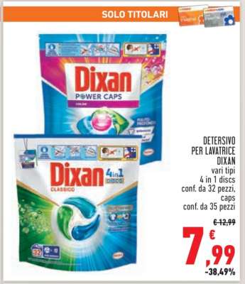 Dixan Detersivo per Lavatrice