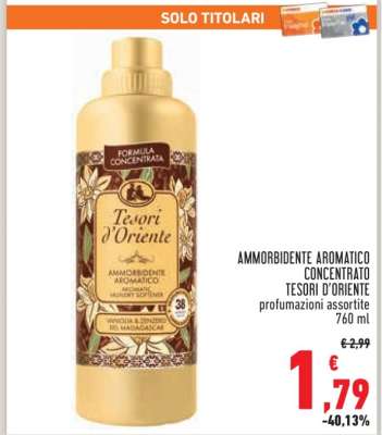 Ammorbidente Aromatico Concentrato Tesori d'Oriente