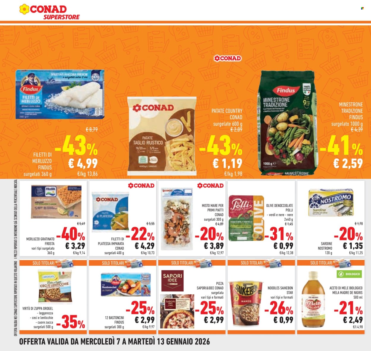 Volantino Conad Superstore - 7/1/2026 - 13/1/2026. Pagina 16