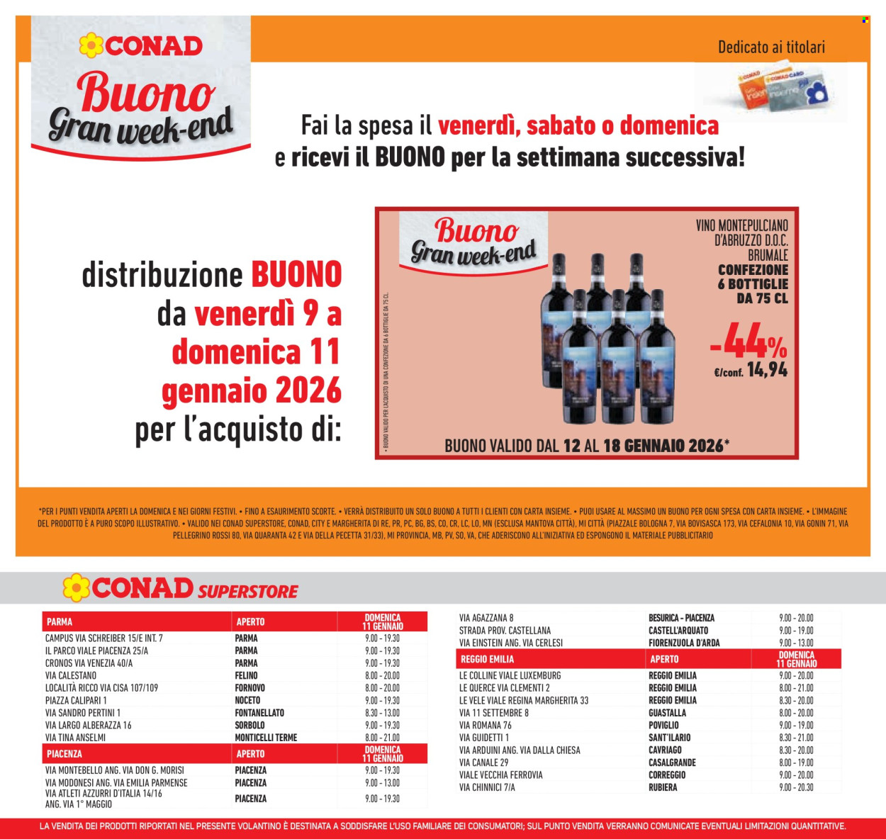 Volantino Conad Superstore - 7/1/2026 - 13/1/2026. Pagina 15