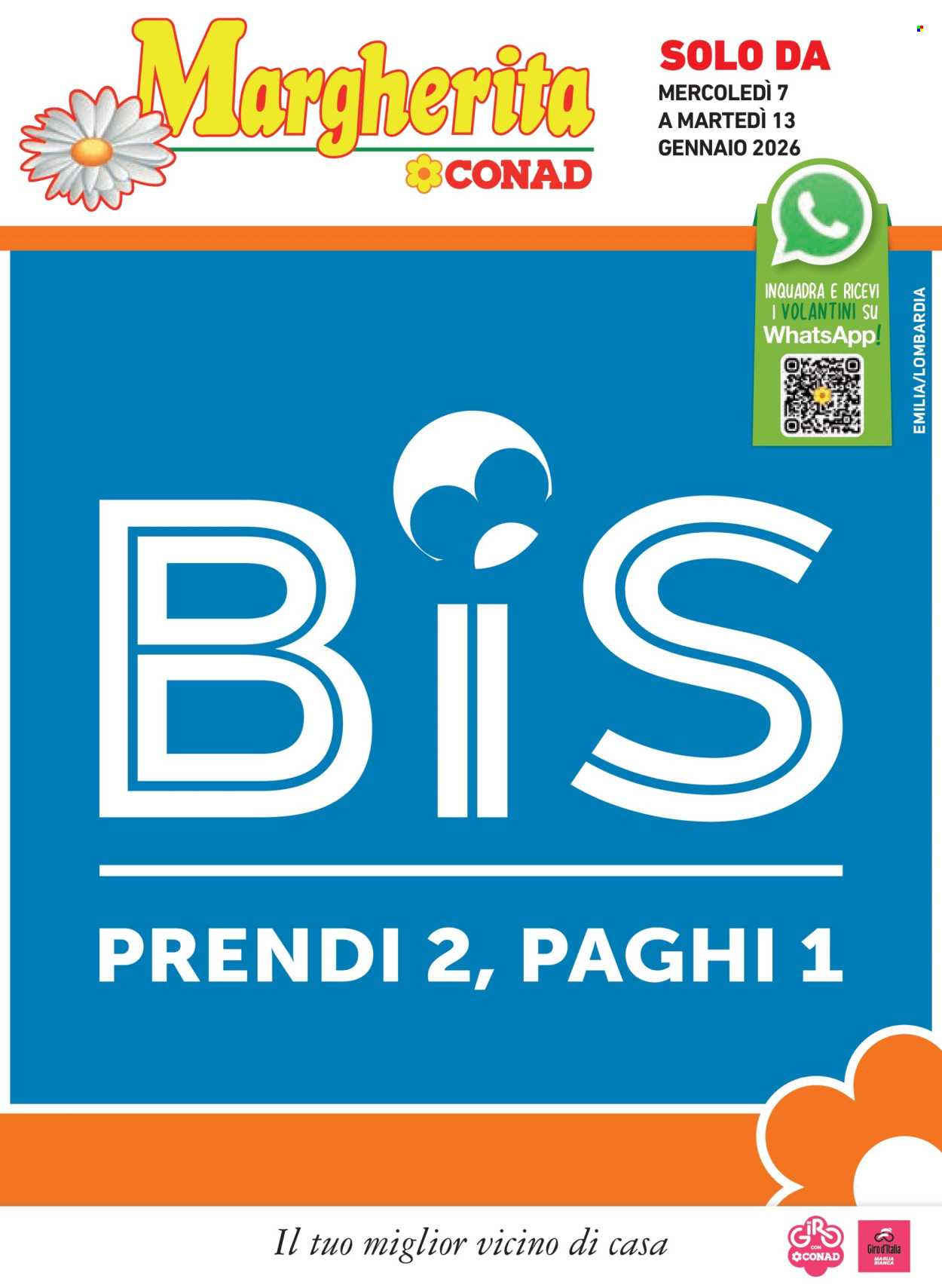 Volantino Margherita Conad - 7/1/2026 - 13/1/2026. Pagina 1