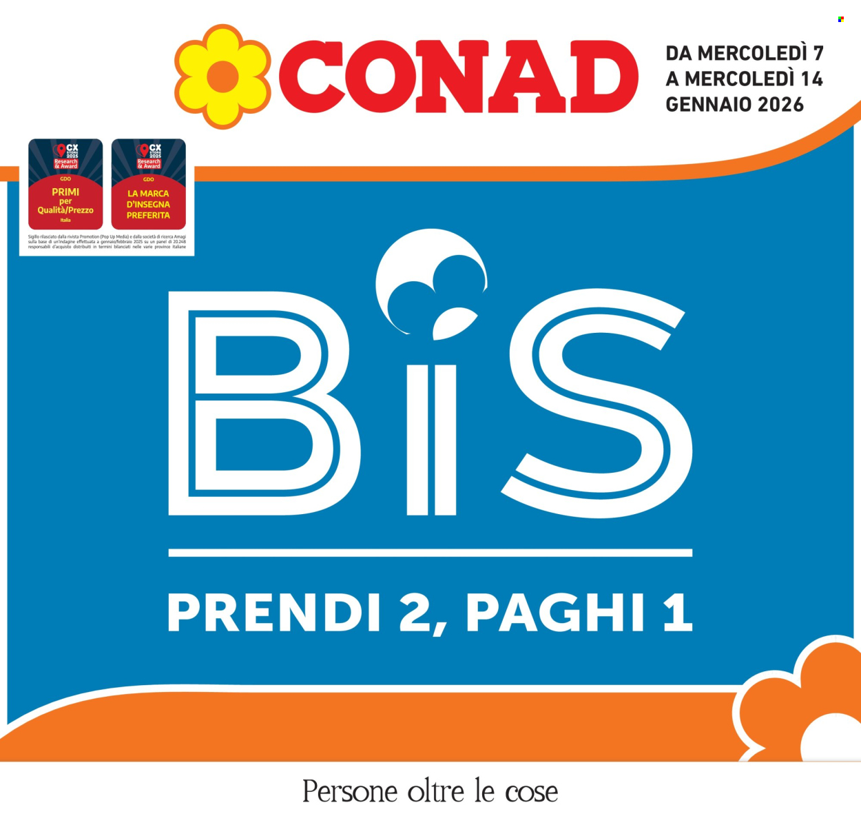 Volantino Conad - 7/1/2026 - 14/1/2026. Pagina 1