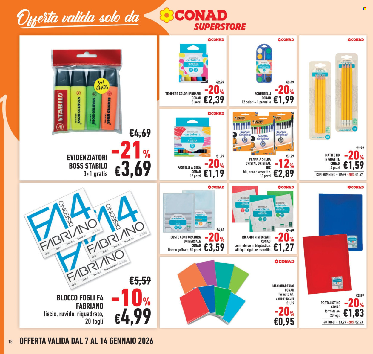 Volantino Conad Superstore - 7/1/2026 - 14/1/2026. Pagina 18