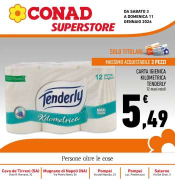 Volantino Conad Superstore - 3/1/2026 - 11/1/2026.