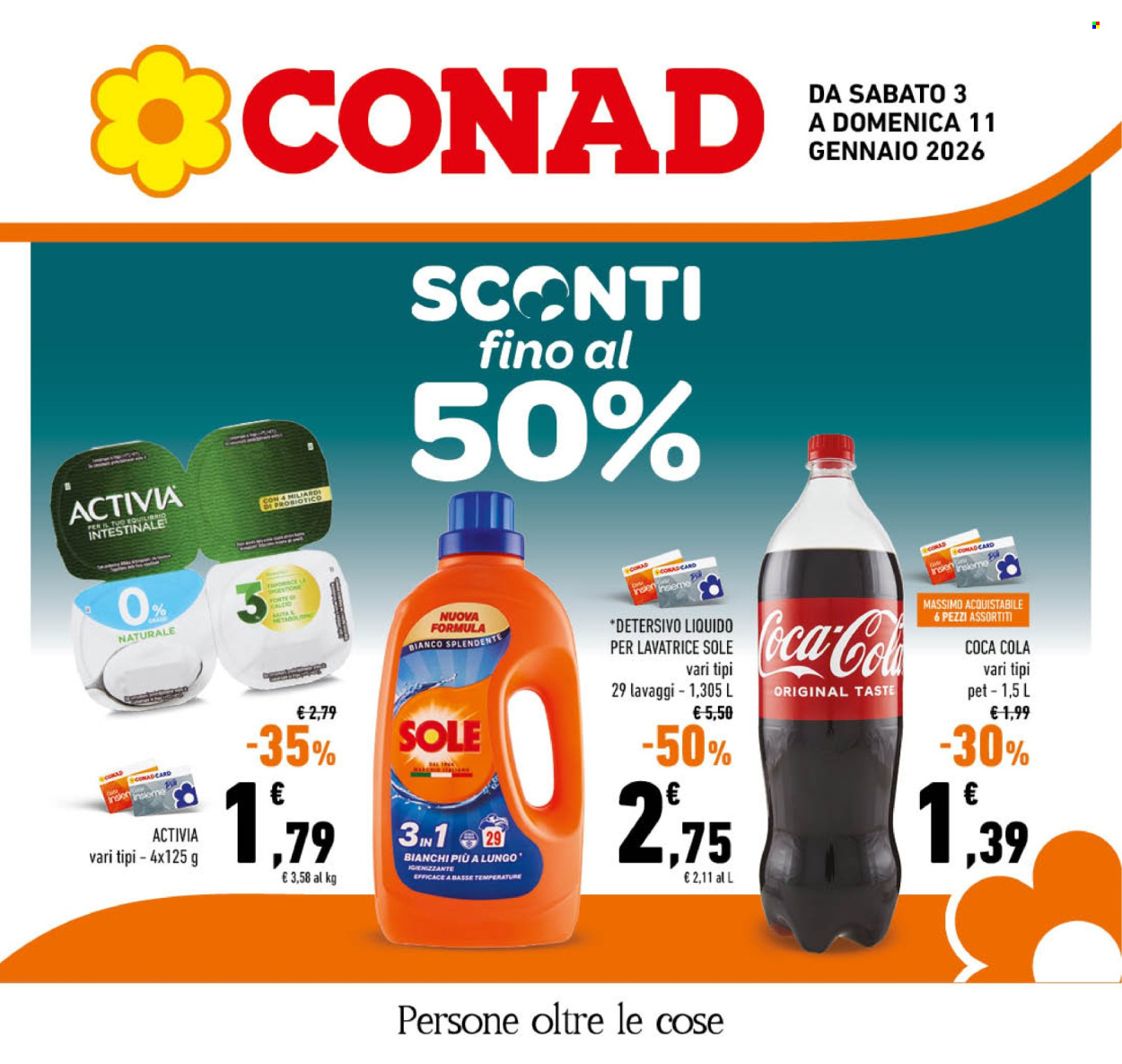 Volantino Conad - 3/1/2026 - 11/1/2026. Pagina 1