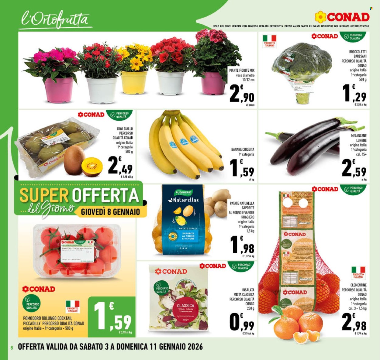 Volantino Conad - 3/1/2026 - 11/1/2026. Pagina 8