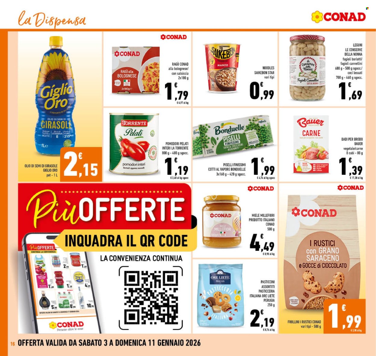 Volantino Conad - 3/1/2026 - 11/1/2026. Pagina 16