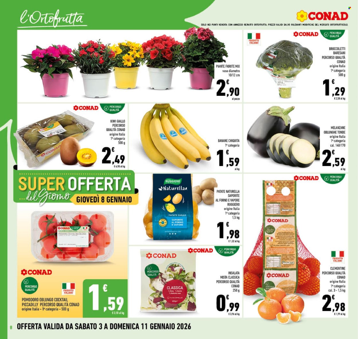 Volantino Conad - 3/1/2026 - 11/1/2026. Pagina 8