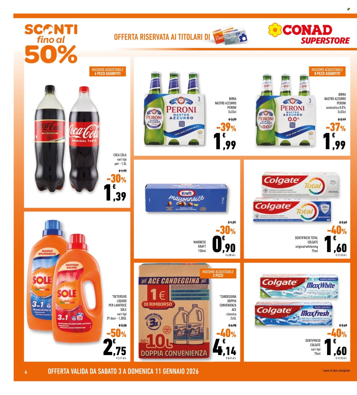 Volantino Conad Superstore - 3/1/2026 - 11/1/2026. Pagina 4