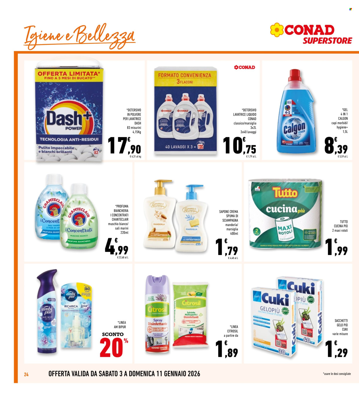 Volantino Conad Superstore - 3/1/2026 - 11/1/2026. Pagina 24