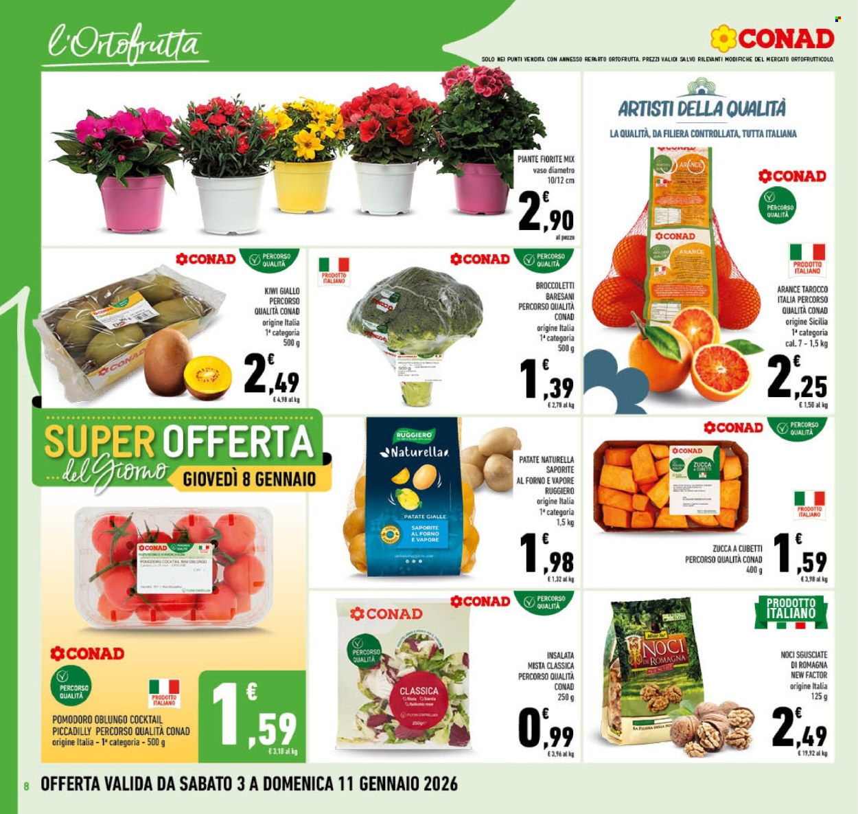 Volantino Conad - 3/1/2026 - 11/1/2026. Pagina 8