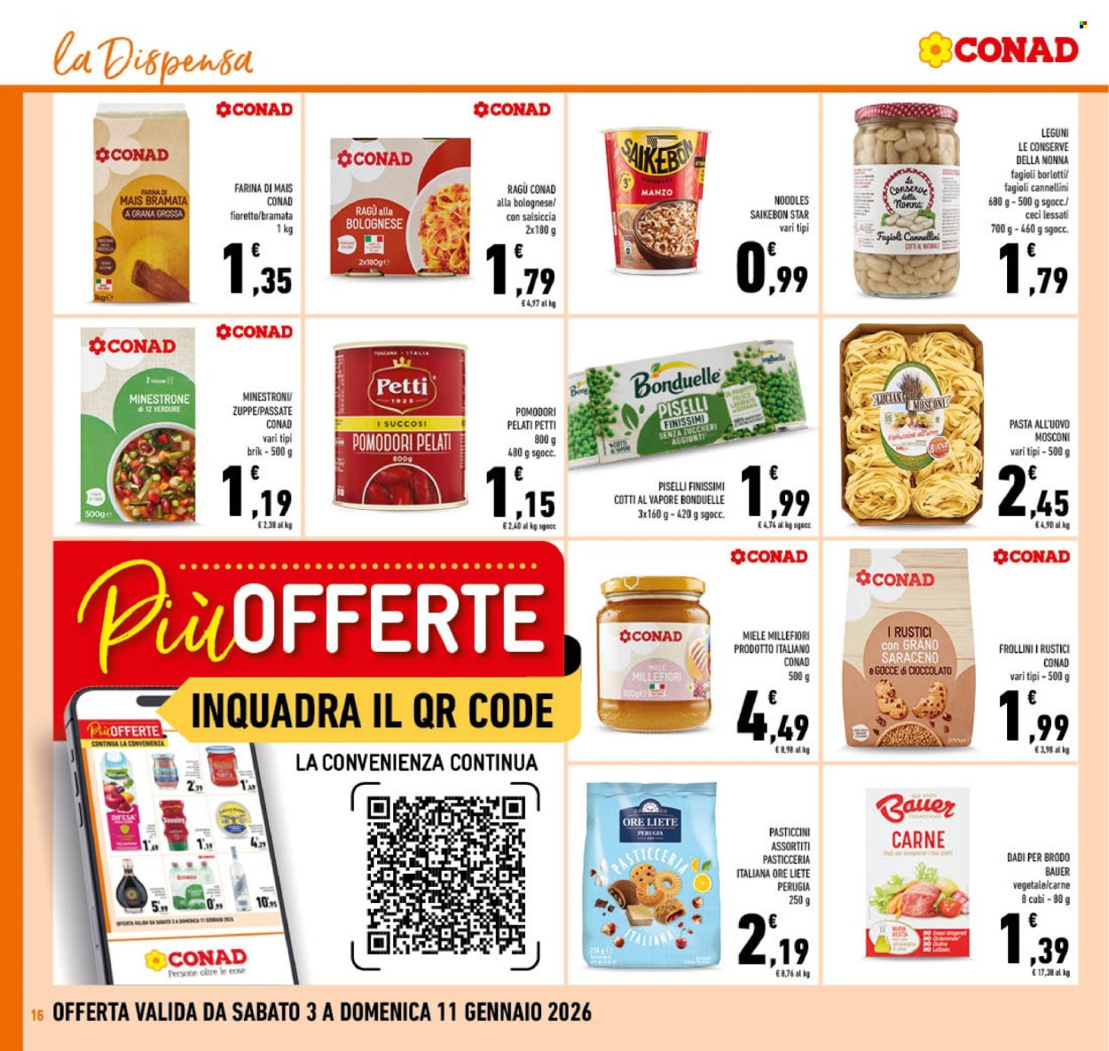 Volantino Conad - 3/1/2026 - 11/1/2026. Pagina 16
