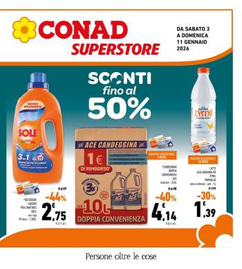Volantino Conad Superstore - 3/1/2026 - 11/1/2026.