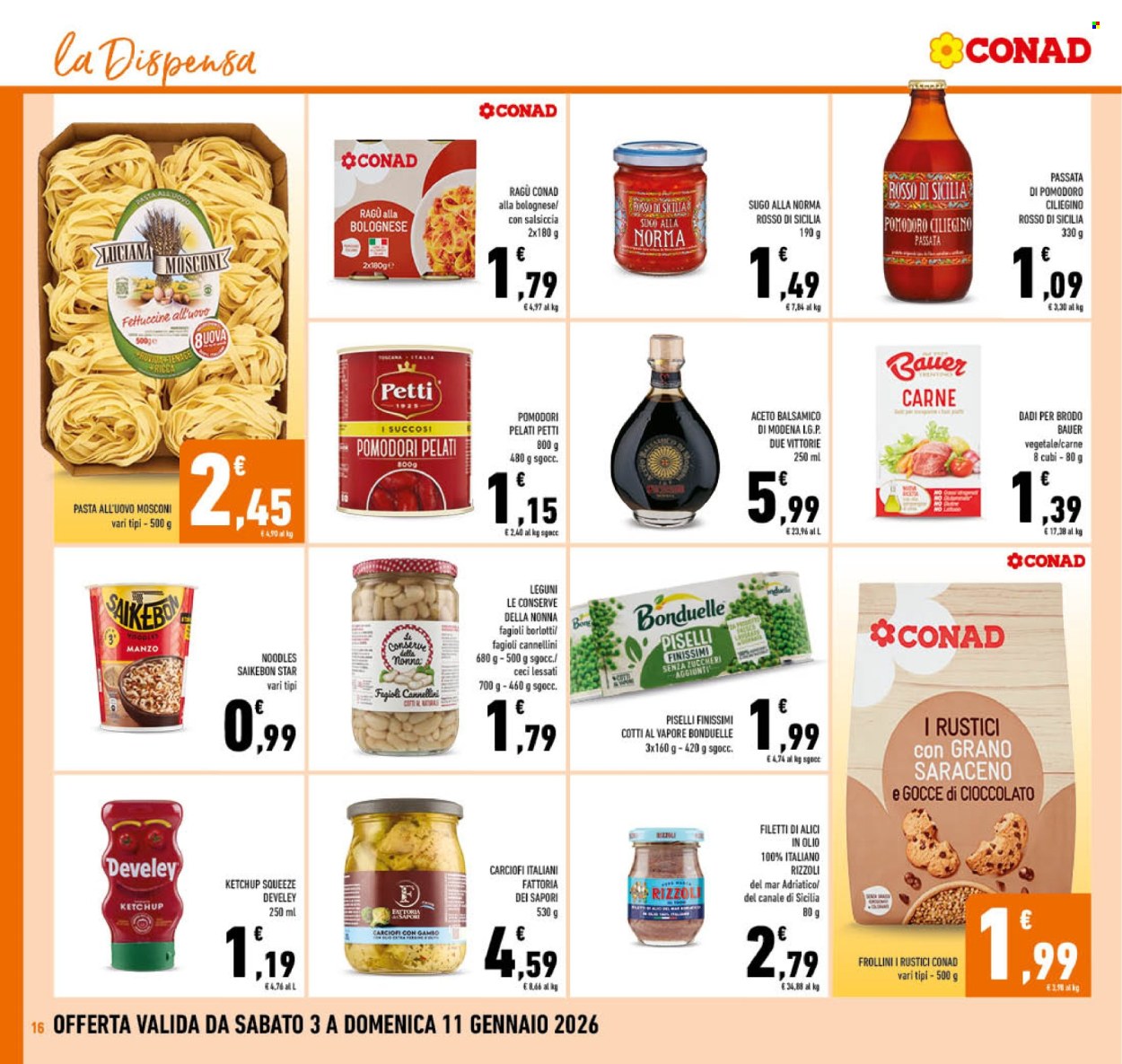 Volantino Conad - 3/1/2026 - 11/1/2026. Pagina 16