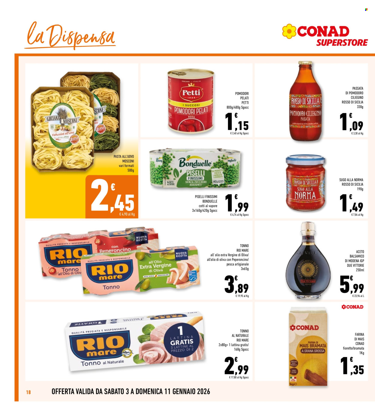 Volantino Conad - 3/1/2026 - 11/1/2026. Pagina 18