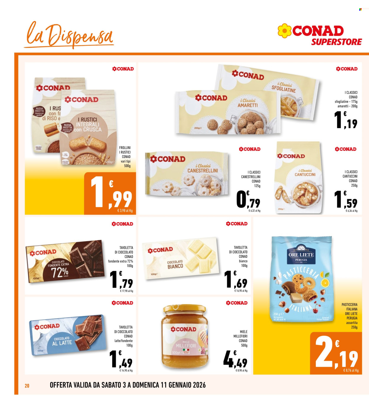 Volantino Conad - 3/1/2026 - 11/1/2026. Pagina 20