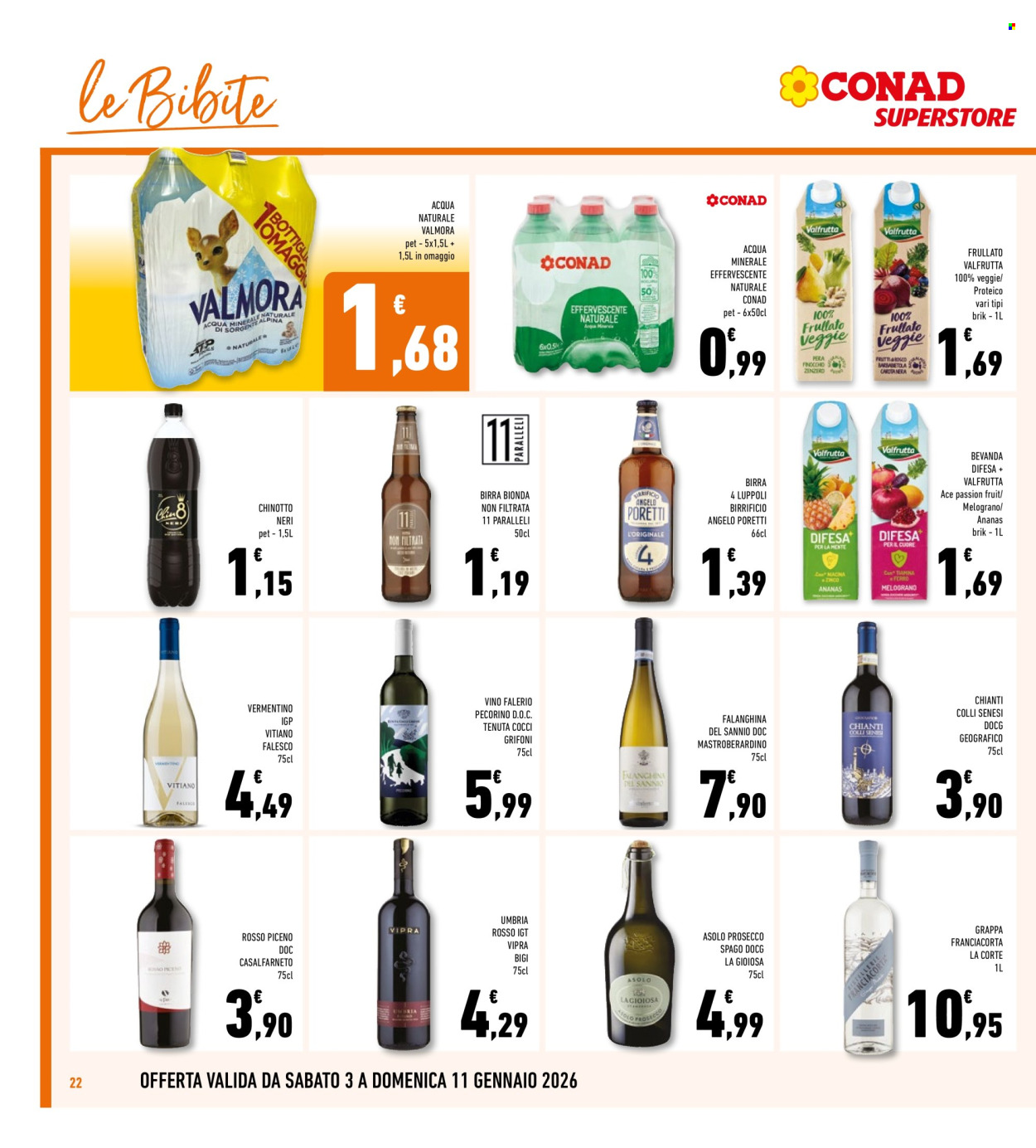 Volantino Conad - 3/1/2026 - 11/1/2026. Pagina 22