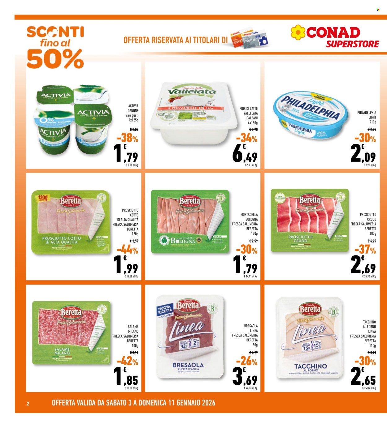 Volantino Conad Superstore - 3/1/2026 - 11/1/2026. Pagina 2