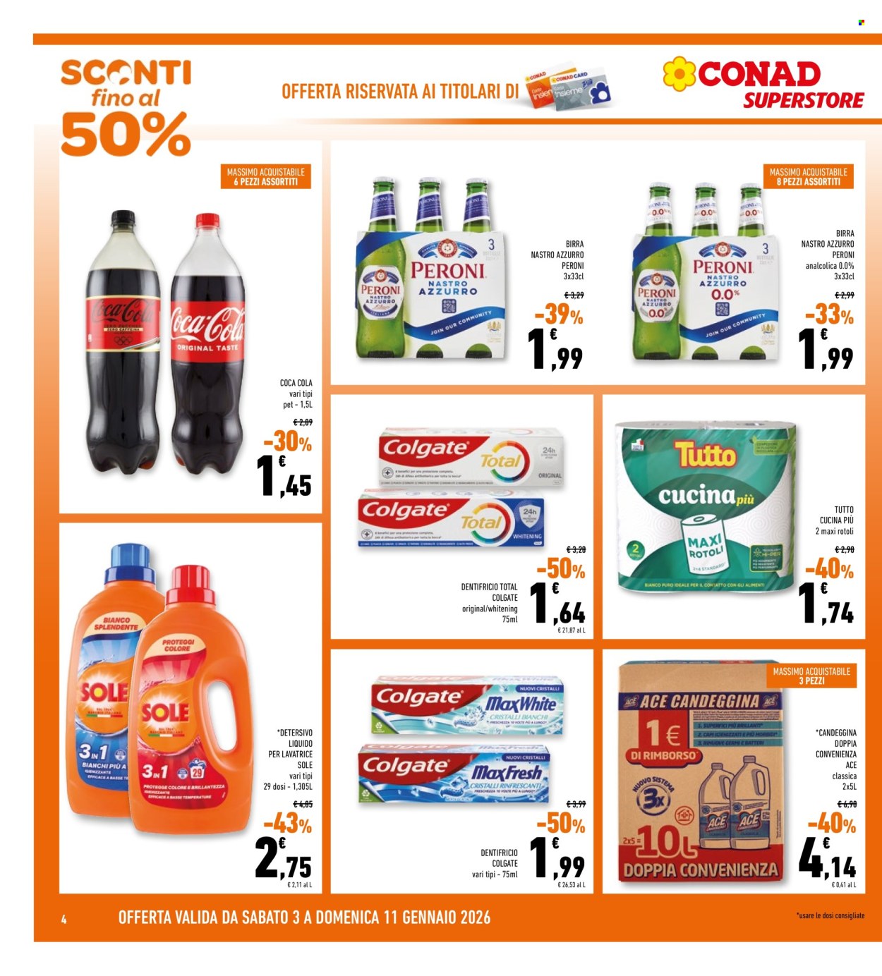 Volantino Conad Superstore - 3/1/2026 - 11/1/2026. Pagina 4