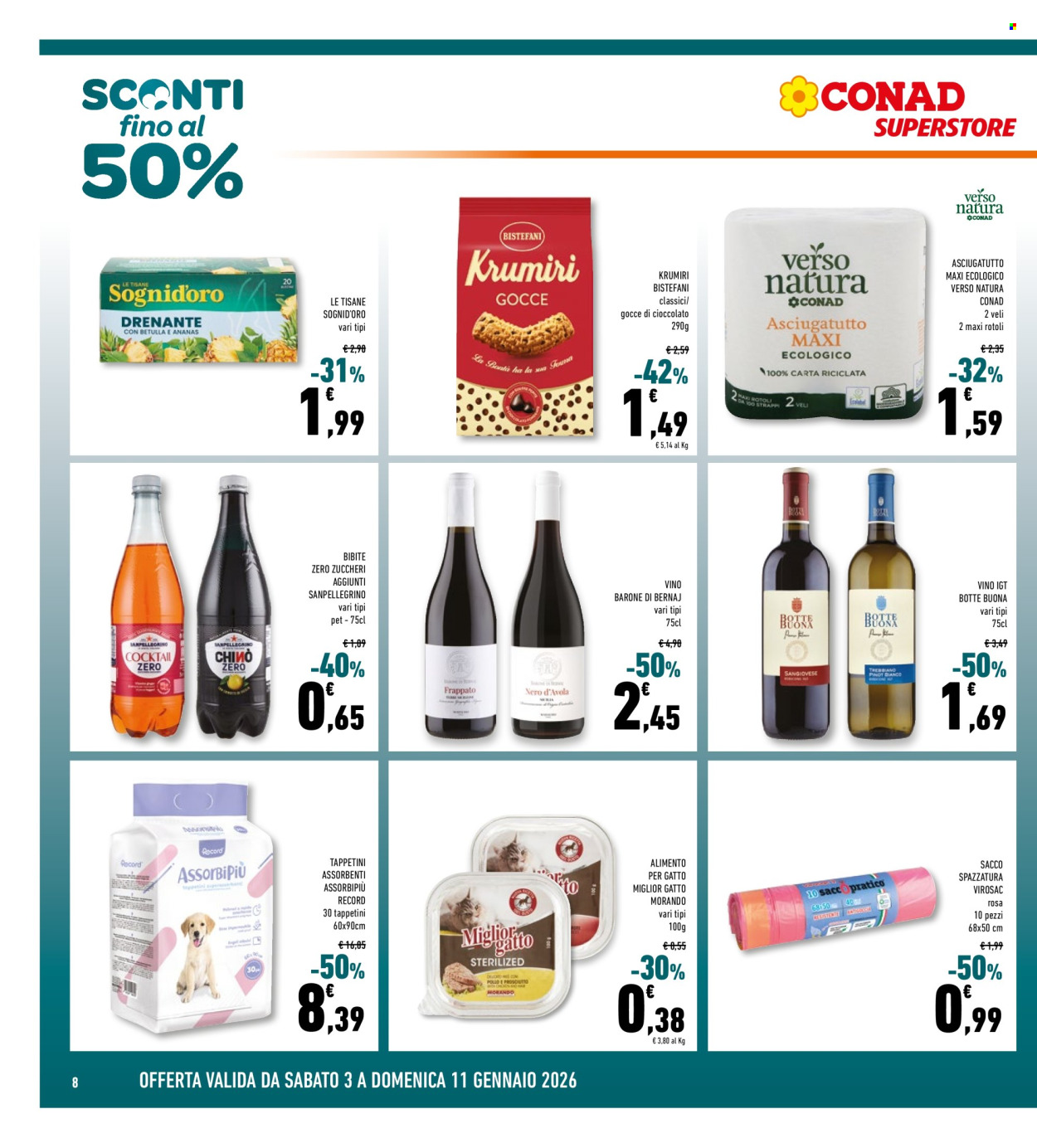 Volantino Conad Superstore - 3/1/2026 - 11/1/2026. Pagina 8