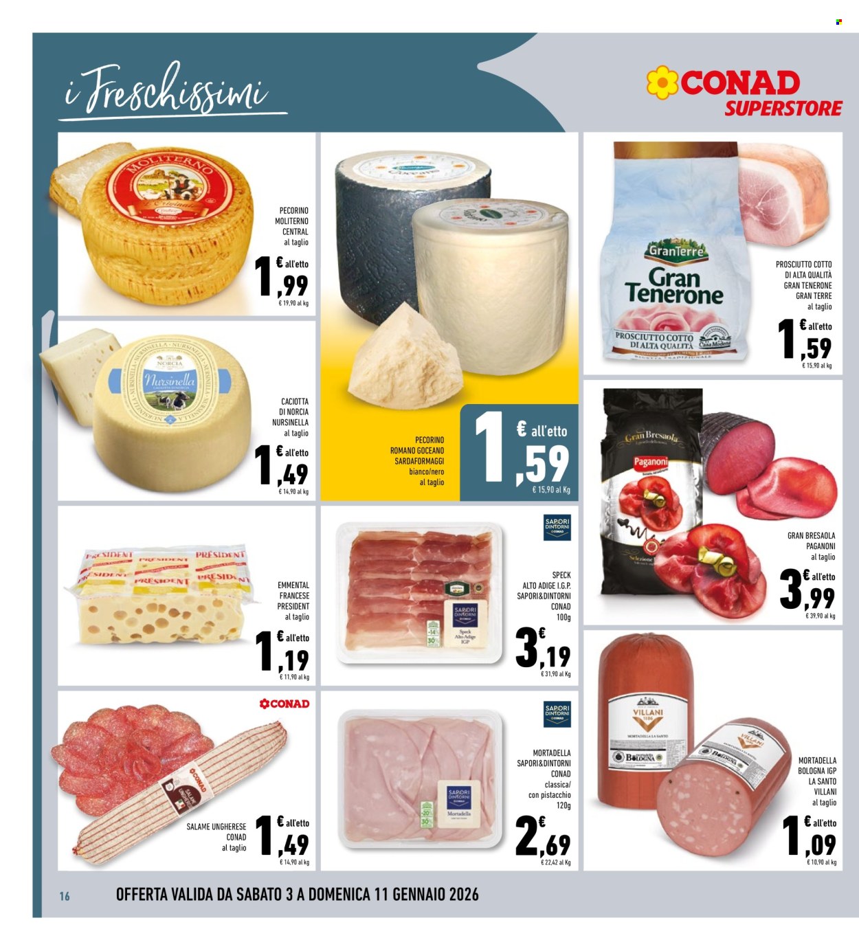 Volantino Conad Superstore - 3/1/2026 - 11/1/2026. Pagina 16