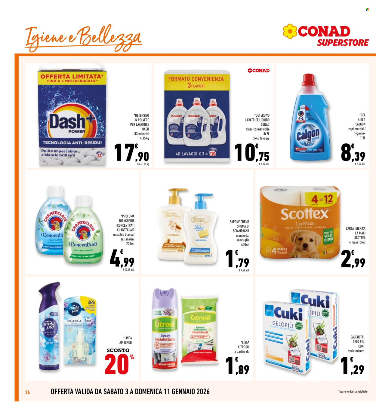 Volantino Conad Superstore - 3/1/2026 - 11/1/2026. Pagina 24