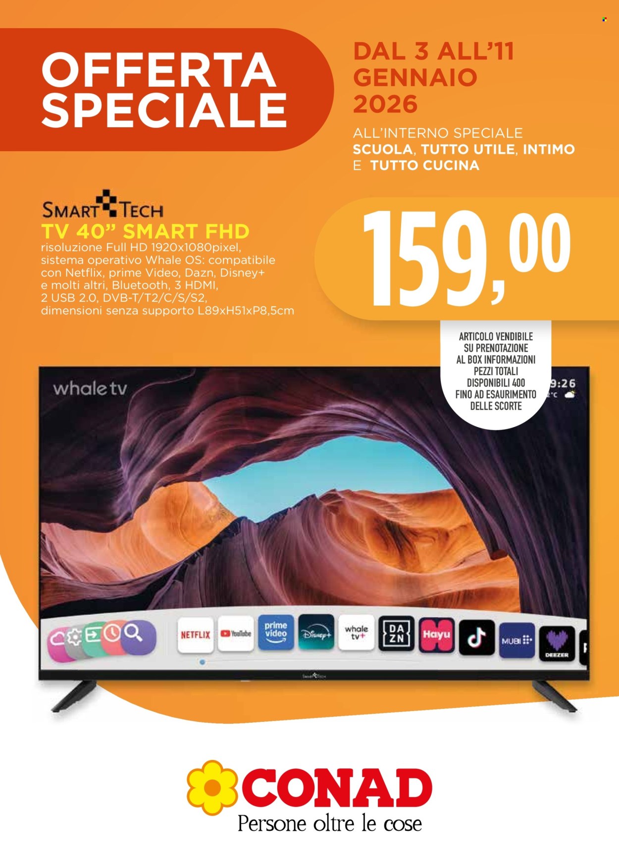 Volantino Conad - 3/1/2026 - 11/1/2026. Pagina 1