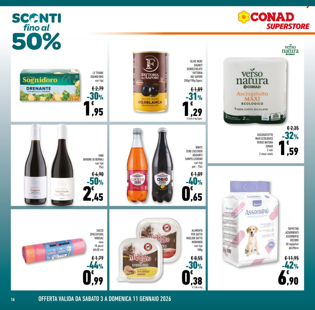 Volantino Conad Superstore - 3/1/2026 - 11/1/2026. Pagina 16