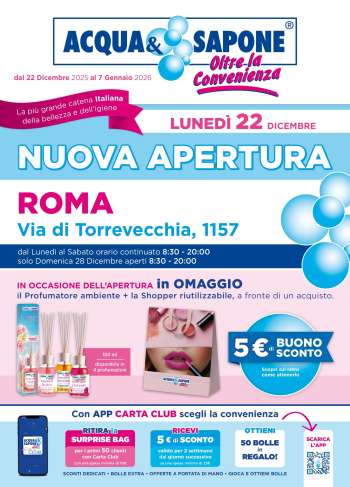Volantino Acqua & Sapone - 22/12/2025 - 7/1/2026.
