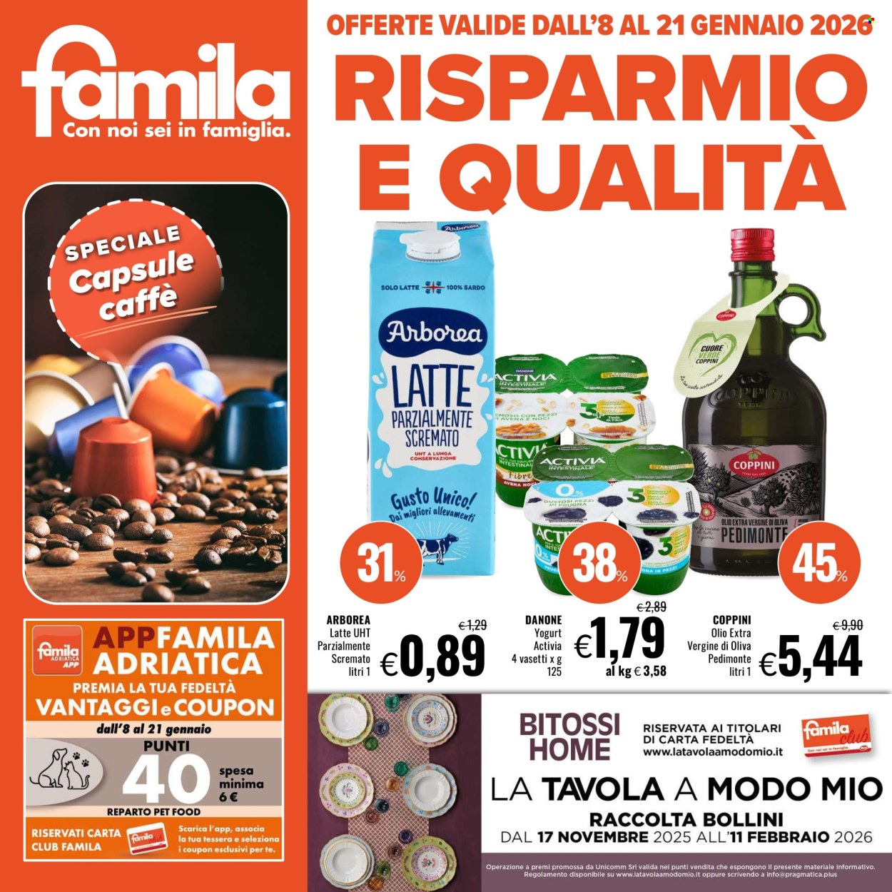 Volantino Famila - 8/1/2026 - 21/1/2026. Pagina 1