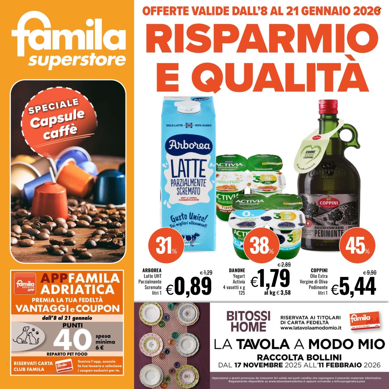 Volantino Famila - 8/1/2026 - 21/1/2026. Pagina 1
