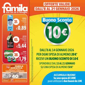 Volantino Famila - 8/1/2026 - 21/1/2026.