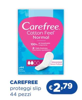CAREFREE proteggi slip 44 pezzi