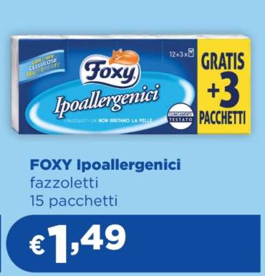 FOXY Ipoallergenici