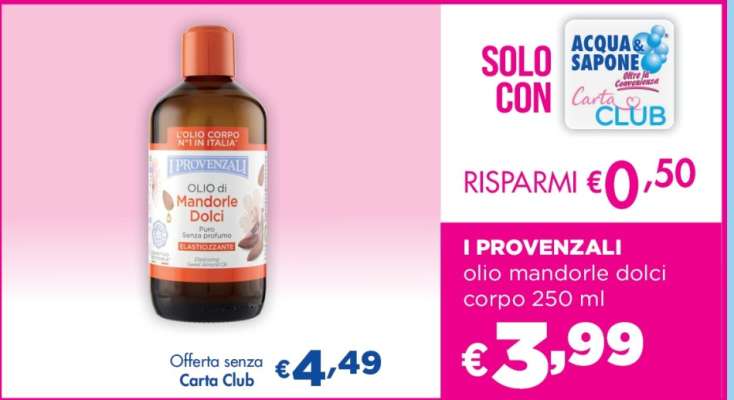 I Provenzali Olio Mandorle Dolci Corpo 250 ml
