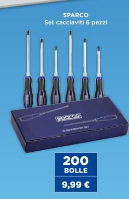 SPARCO Set cacciaviti 6 pezzi