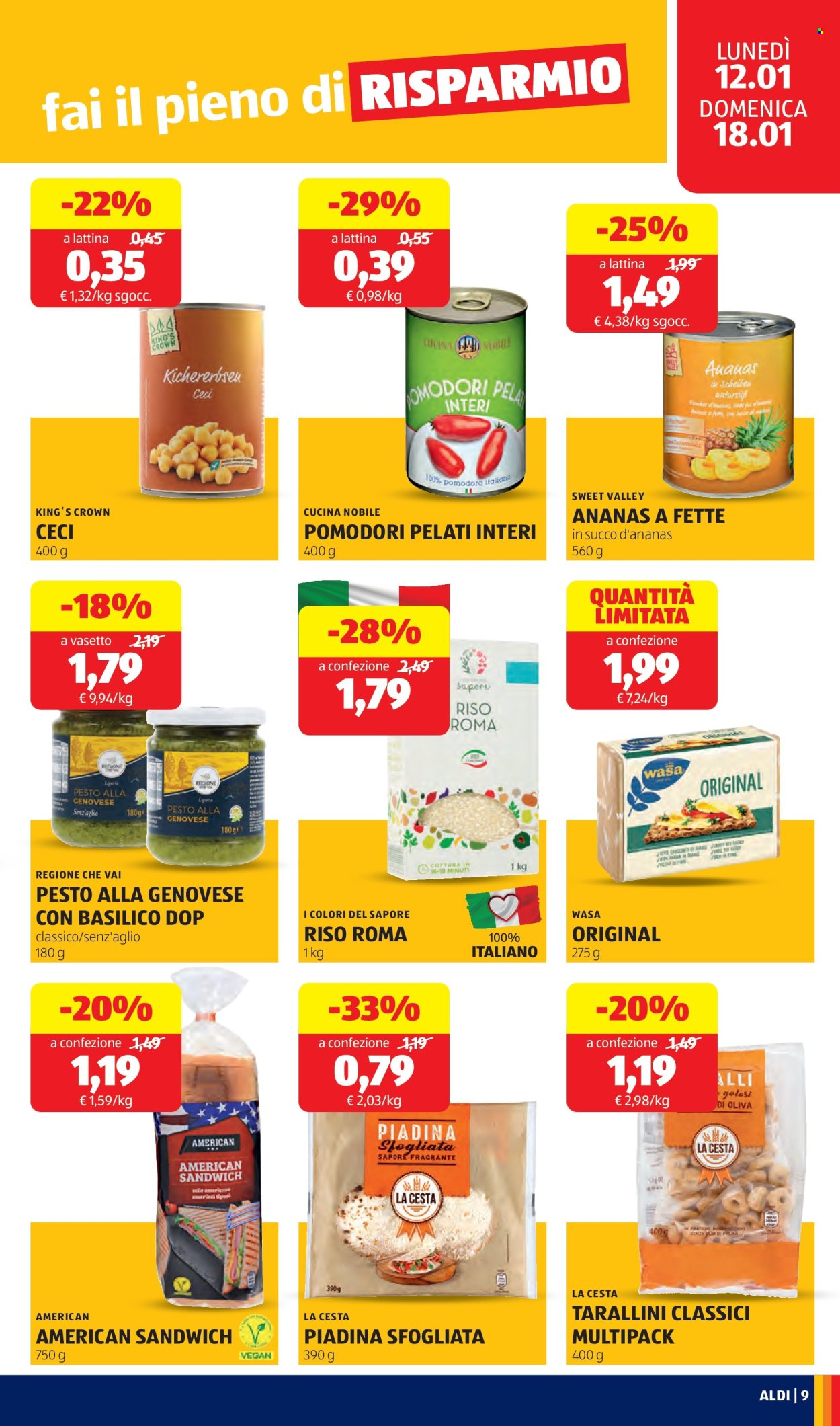 Volantino Aldi - 12/1/2026 - 18/1/2026. Pagina 9