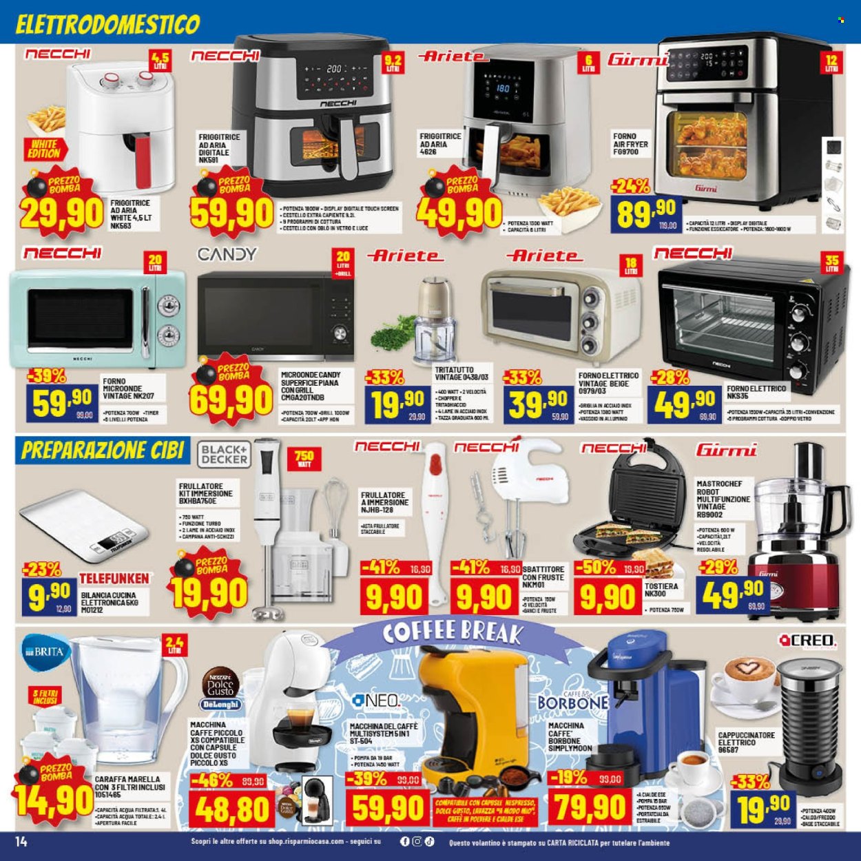 Volantino Risparmio Casa - 7/1/2026 - 18/1/2026. Pagina 14