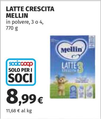 LATTE CRESCITA MELLIN