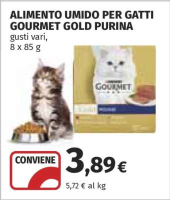 Alimento umido per gatti Gourmet Gold Purina